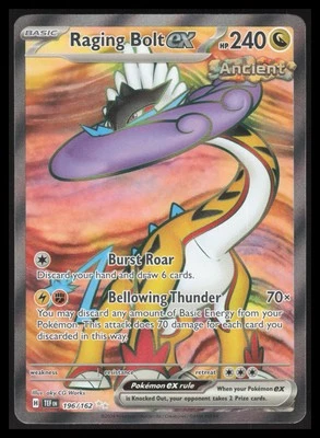 Raging Bolt ex - 196/162 Ultra Rare SV05: Temporal Forces 196/162 NM - Image 1 of 2