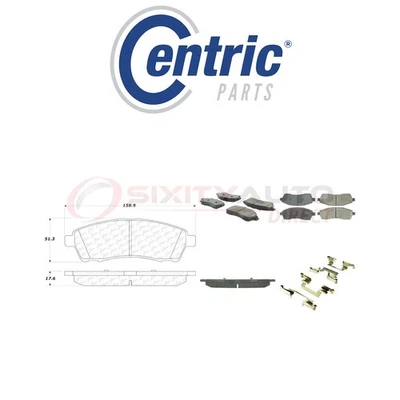 Centric Ceramic Disc Brake Pads w Shims for 1999-2004 Ford F-250 Super Duty nv - Image 1 of 4