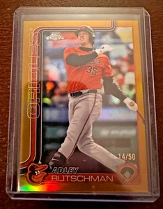 2025 Topps Chrome Adley Rutschman Gold Refractor /50 - Bild 1 von 2