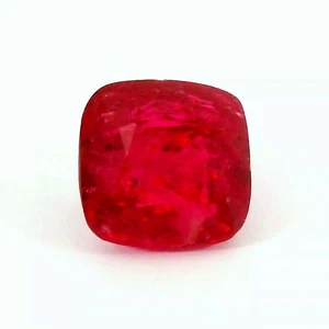 0,94Ct SPINELLO ROSSO BIRMANO NATURALE - 5X5mm PIETRE PREZIOSE SCIOLTE - Foto 1 di 5