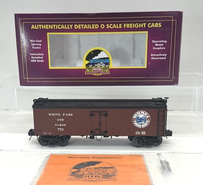 MTH Premier 20-94419 CTTA White Pass & Yukon 36’ Wood Reefer O Used #772 - Image 1 of 4