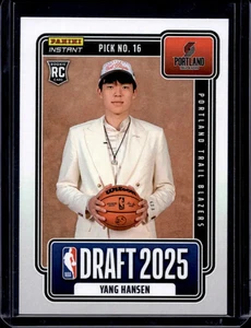 2025-26 Panini Instant NBA Draft Night NBADN-16 Yang Hansen RC Rookie Menge - Bild 1 von 2