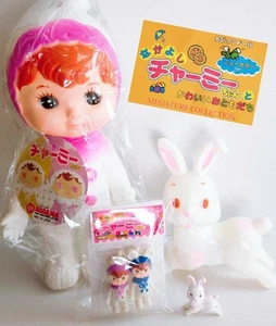 Charmy Doll 90th Anniversary Rabbit Set Soft Vinyl 21cm Japan Kodama Retro - Picture 1 of 9