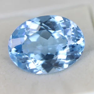 10 Ct Certified Natural Jeremejevite Oval Cut Blue Loose Gemstones - Picture 1 of 5