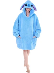 Wearable Blanket Hoodie Sherpa Hoodie Blanket for Women Men Warm Oversized Sw... - Picture 1 of 6