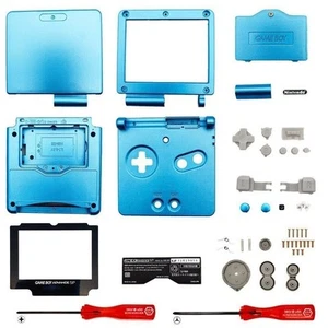Carcasa de repuesto para Nintendo GBA Game Boy Advance SP carcasa azul perla - Imagen 1 de 3