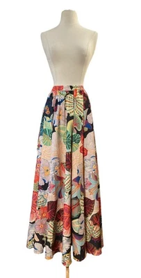 Maxi Falda Tropical Christian Siriano Para Mujer Talla S Colorida Floral Boho Safari  Foto 1 de 4