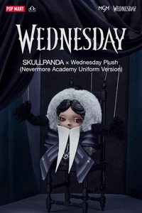 POP MART Skullpanda Wednesday Vinyl Plush Nevermore Academy Uniform Original - Bild 1 von 5