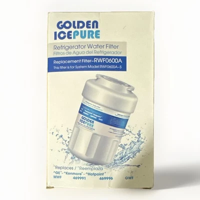 Golden ICEPURE Refrigerator Water Filter Model RWF0600A-S Sealed New In Box - Image 1 of 4