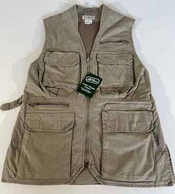 Vintage LL Bean Fishing Tropic Weight Mesh Vest Mens Small Utility New Old Stock - Image 1 of 4