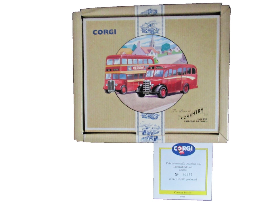 Modellautos Corgi 1:50 The Buses of Coventry - AEC Bus & Bedford  neu ovp #2 - Bild 1 von 1