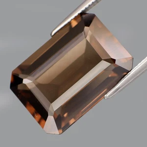 7.98Ct.100%Natural Smoky Quartz Loose Gemstone Brazil Perfect Shape&CLEAN - Picture 1 of 4
