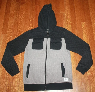 Shaun Blanco Juvenil Cremallera Completa Sudadera con Capucha XL Manga Larga Negro Gris Acolchado Foto 1 de 4