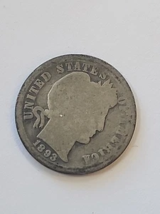 -1893 O G/AG BARBER DIME - Picture 1 of 2