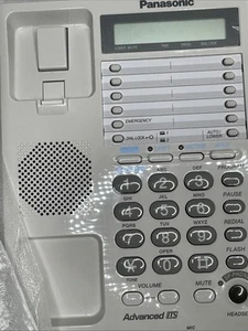 NEW Panasonic KX-TS208W-R 2-Line Corded Phone White Data Port Advanced Free Ship - Picture 1 of 12