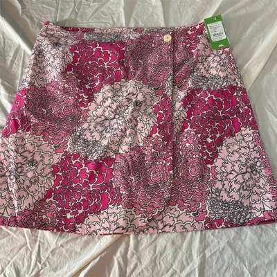 Falda envolvente floral rosa para mujer Lilly Pulitzer talla 14 hasta la rodilla Foto 1 de 4