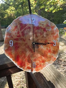 12.5" Wall Quadrant Clock "Neutron Dance" with Black Time Hands & Silver Hour - Picture 1 of 6