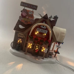 Department 56 Mighty Fine BBQ -Original Snow Village Christmas Works Great - Picture 1 of 14