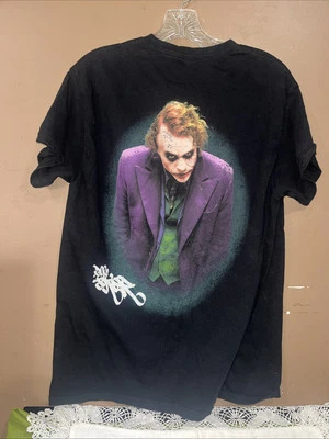Camisa The Joker Heath Ledger The Dark Knight 2008 Personaje Negra L Batman DC Foto 1 de 4