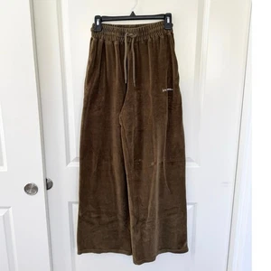 Pantalones de terciopelo de pierna ancha Urban Outfitter con flecos marrón XS - Imagen 1 de 6
