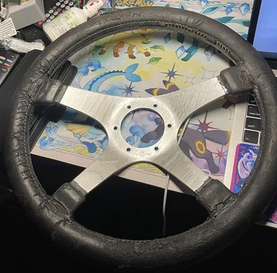 VINTAGE 1970'S 1980'S NARDI PERSONAL 4 SPOKE STEERING WHEEL  ITALY 3-77 - Image 1 of 3