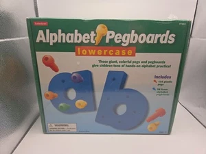Lakeshore Peg Alphabet Boards Pegboards Lowercase  - Picture 1 of 2