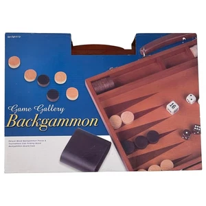 Deluxe Wood Backgammon Game Tournament Size In Case - Picture 1 of 2