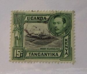 Kenya Uganda Tanganyika SC #73 MOUNT KILIMANJARO used stamp