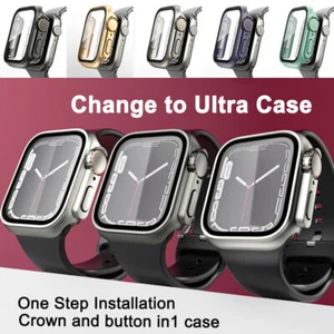Change to Ultra Case All-in1 Screen Protector Cover for Apple Watch SE 9 8 7 6 5 - Picture 1 of 17