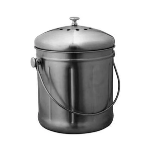 Avanti Durable Stainless Steel Compost Bin 10 Liters Capacity with Handle - Picture 1 of 1