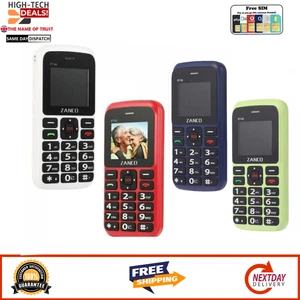 BRAND NEW Zanco Big Button Easy Text OAP SOS UK Unlocked Sim Free Mobile Phone