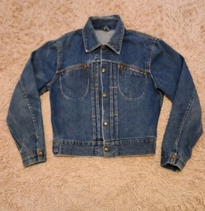Vintage 50's - 60's Roebucks Cowhand Type 2 Denim Jacket Small - Picture 1 of 23