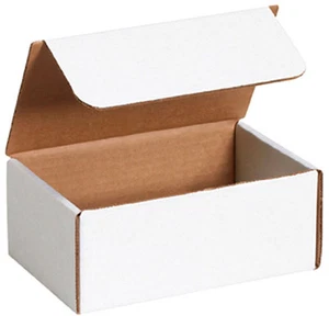 White Corrugated Mailers, 9" x 4" x 4", 50 Per Bundle - SHIPS FREE! - Picture 1 of 1