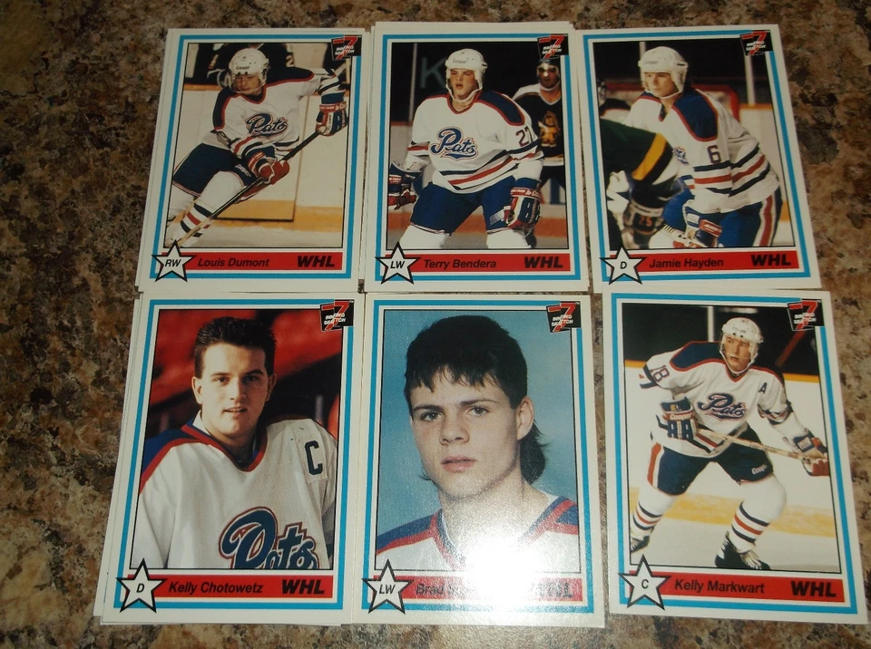 1990-91 7th Inning Sketch # 175 KELLY MARKWART REGINA PATS WHL  - Image 1 of 1