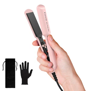 Mini Flat Iron, 1.5 Inch Wider Plate, Ceramic Mini Hair Straightener for Short t - Picture 1 of 12