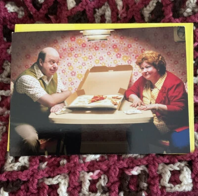 Avanti Engraçado Aniversário Casal com Pizza OUTRA FATIA DO CÉU Cartão com Envelope - Imagem 1 de 4