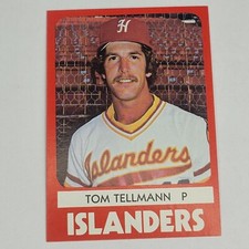 1980 Hawaii Islanders TCMA Minor League #14 TOM TELLMANN