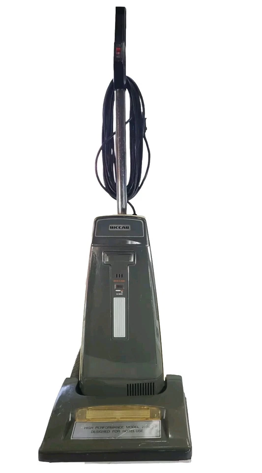 Riccar Upright Heavy Duty Commercial Hotel Use Vacuum Model 2100 USA Belts, VTG. - Image 1 of 4
