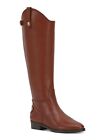 Inc Womens Brown Pull Tab Aleah Round Toe Stacked Heel Leather Riding Boot 5.5 M
