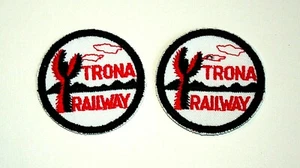 2 Trona Railway Arizona Eisenbahn Zug Uniform Patch Neu NOS 70er Jahre - Bild 1 von 3