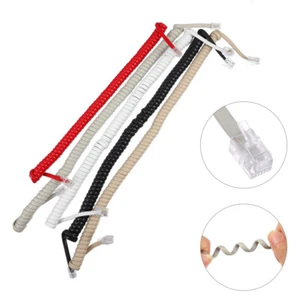 10 Pcs Curve Line Phone Cord Landline Telephone Accessory - Zdjęcie 1 z 12