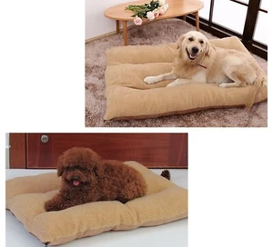 Large Dog Bed Mat Fleece Breathable Medium Home Indoor Pillow Accessories  - Picture 1 of 15