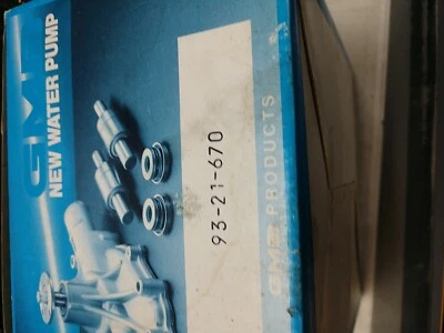 NEW GMB Saab 9000 2.0 Water Pump 9321670 Fits 1986 to 1990 - Imagem 1 de 4