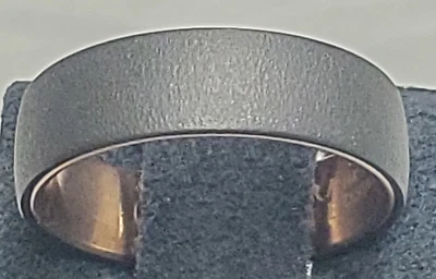 Men's 14k Rose Gold &Dark Tantalum Band "The Commodore" By Benchmark - Image 1 of 4