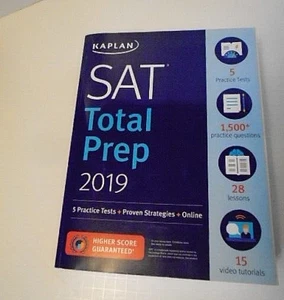 SAT Prep Plus 2019: 5 Practice Tests + Proven Strategies + Online Kaplan READ - Picture 1 of 10