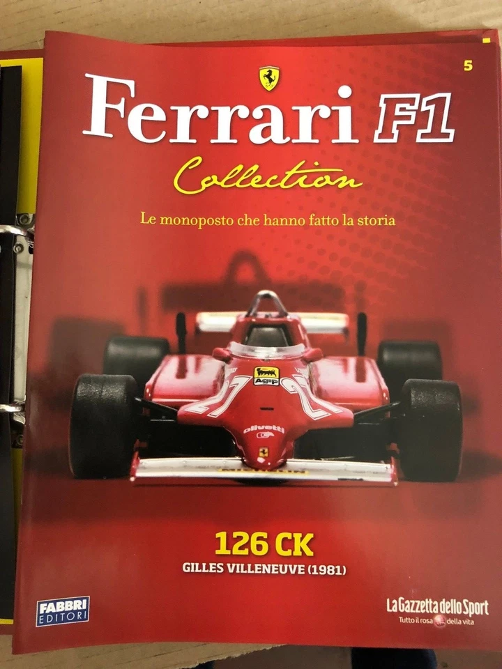 FERRARI F1 COLLECTION " 126 CK GILES VILLENEUVE 1981" FABBRI EDITORE FASCICOLO - Immagine 1 di 1