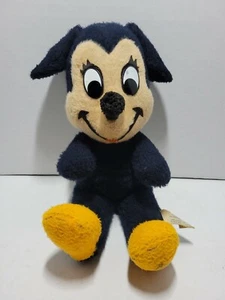 Vintage Mickey Mouse Sitting Plush Doll Stuffed Toy Walt Disney California 12" - Picture 1 of 8