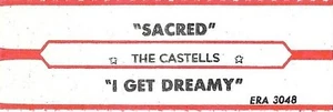 Jukebox Title Strip - The Castells: "Sacred" / "I Get Dreamy" - from '61 - Picture 1 of 1