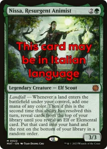 MTG NISSA, RESURGENT ANIMIST EXC - NISSA, RENAISSANCE ANIMIST 22 - MAT PP - Bild 1 von 1