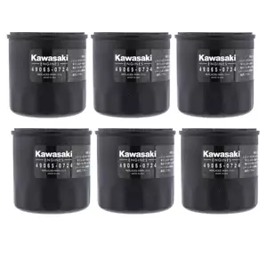 6PK Kawasaki OEM Genuine Oil Filter 49065-0724 Fits FH381-721V FH601-770D FJ180V - Picture 1 of 2
